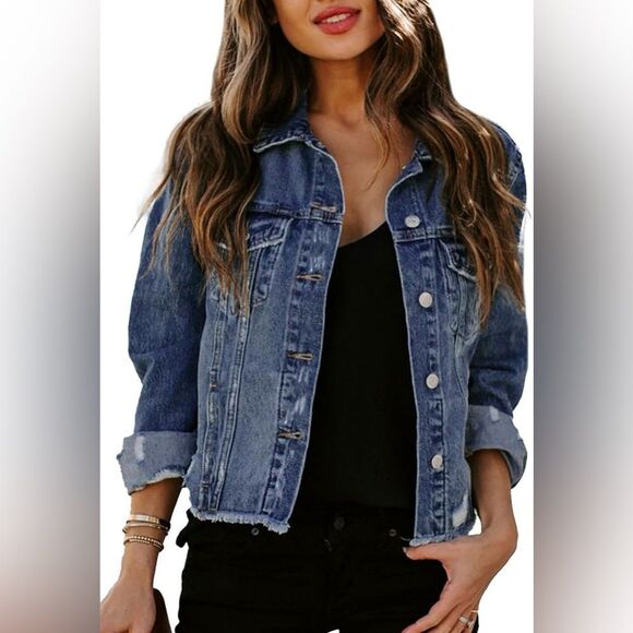 Women's Denim Jacket - Picture 1 of 10